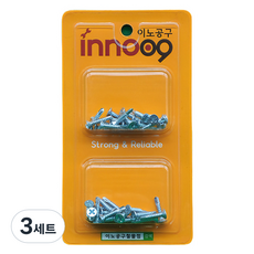 이노공구 백색 접시머리 직결나사 2종 x 20p 세트 NIT222, 3세트