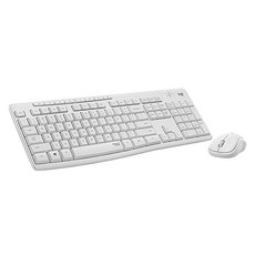 logitech 羅技 公司貨 靜音無線鍵鼠組 原廠保固, MK295, 珍珠白, 一般型