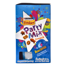 Friskies 喜躍 Party Mix 海洋風味香酥餅 貓用零食 - 鮪魚、鮭魚、鯛魚口味, 海洋鮮味, 480g, 1盒