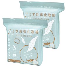 妍淨 水針布化妝棉，COTTON PAD, 600片, 2包
