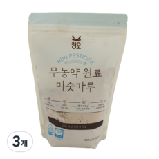 청오 무농약 원료 미숫가루, 500g, 3개