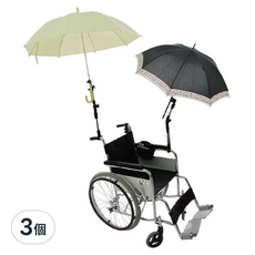 感恩使者 伸縮式多角度雨傘固定架, 長51~59cm, 不鏽鋼材質, 適用於輪椅/電動代步車/腳踏車, ZHCN1783, 3個