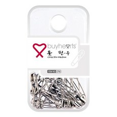 buyhearts 銀色別針, 3個