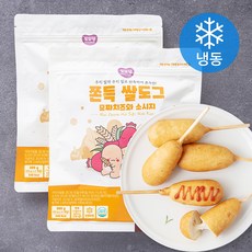 또또맘 쫀득 쌀도그 모짜치즈와 소시지 (냉동), 200g, 2개 - 또또맘