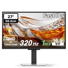 한성컴퓨터 QHD Fast IPS 320Hz 게이밍 모니터 화이트, 68.4cm, TFG27Q32PCMW(무결점)
