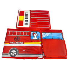 玩具收納箱 車頭款，紅色，消防車, 紅色消防車, 1個