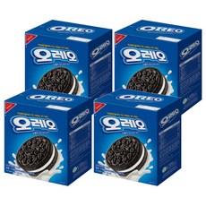 OREO 奧利奧 巧克力夾心餅乾 香草口味, 1kg, 4盒