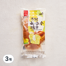 삼립 초당옥수수 크림빵, 100g, 1개입, 3개 100g, 3개