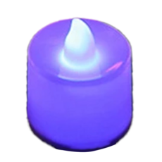 LED 電子蠟燭燈, Set 24顆, 白色/藍色/紅色/黃色/淡黃色/七彩閃動, 直徑3.8cm, 高4.5cm