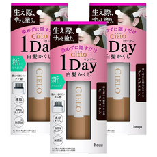 CIELO 宣若 1day局部染髮棒 白髮用 9ml, 暗棕, 3支