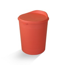 리빙숲 플라스틱 수납스툴 의자 PP, 코랄핑크, 54L, 1개