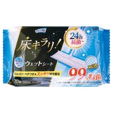 Life-do地板清潔濕紙巾 微香 藍色 20入, 有效去除地板上的污垢、油漬、灰塵等, 1包