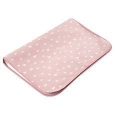 Kori Deer 可莉鹿 純棉表層透氣防水可水洗寶寶隔尿墊60*90cm, 柔軟舒適, 透氣乾爽, 60 x 90cm, 粉色, 1入
