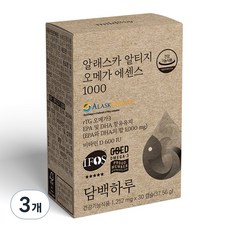 담백하루 비타민D 600IU 알래스카 알티지 오메가 에센스 1000 37.56g, 3개, 30정 3개, 30정