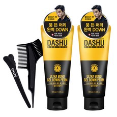 다슈 포 맨 울트라 본드 젤 다운펌 100ml + 브러쉬콤브 + 집게 + 장갑 + 펌지, 2개