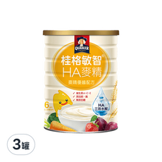 QUAKER 桂格 敏智HA麥精 棗精優纖配方, 6個月以上, 700g, 3罐
