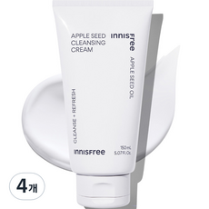 이니스프리 New 애플 씨드 클렌징 크림 150ml 4개