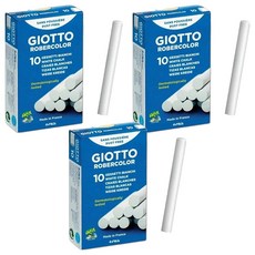 GIOTTO 無毒環保粉筆 1盒, 白色, 30支