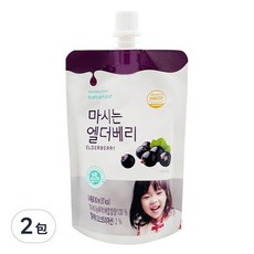 bebefood 寶寶福德 韓國 接骨木莓果汁, 營養豐富, 果寡糖, 吸嘴設計, 80毫升, 80ml, 2包