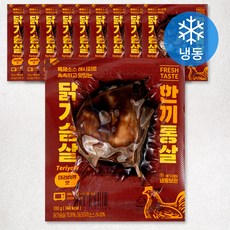 한끼통살 닭가슴살 데리야끼맛 (냉동), 100g, 10개