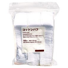 MUJI 無印良品 壓邊化妝棉, 189片, 1包