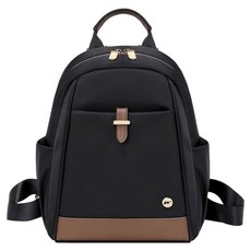 JS優品 清甜美型迷你小巧後背包 防潑水 a6138 黑咖色 迷你, 1入