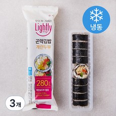 라이틀리 계란두부 곤약김밥 (냉동), 220g, 3개
