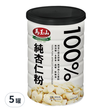 馬玉山 100%純杏仁粉，高纖無加糖, 380g, 5罐