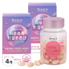 본트비 하루촉촉 히알루론산 30g, 60정, 4개