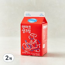덴마크 생크림, 500ml, 2개