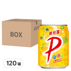 維他露P 汽水，含維他命B2、維他命C和鈣，健康營養，清爽解渴, 250ml, 120罐