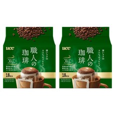 ucc 職人濾泡咖啡 精選, 18包, 7g, 2袋
