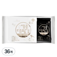 광천김 자연나라 세종대왕 도시락김, 5g, 36개