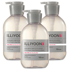 일리윤 울트라 리페어 딥 모이스춰 바디워시, 500ml, 3개