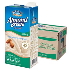 BLUE DIAMOND 藍鑽 杏仁奶 原味, 10個, 950ml