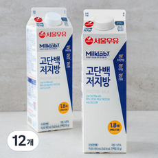 서울우유 밀크랩 고단백 저지방우유, 900ml, 12개