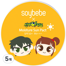 소이베베 신비아파트 오쎄 선팩트 본품 SPF50+ PA+++, 15g, 5개