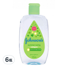 嬌生嬰兒古龍水 Summer Swing，125mL，溫和淡香, 6瓶
