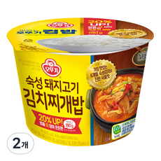 오뚜기 컵밥 숙성돼지고기 김치찌개밥, 2개, 310g