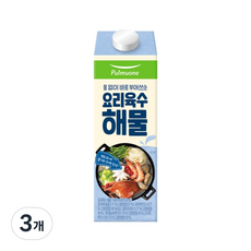 풀무원 요리육수 해물, 1000ml, 3개