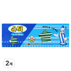 지구화학 슈퍼 색연필 낱색 초록 12p, 2개, 1색