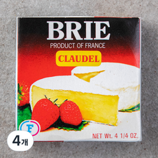 프레지덩 클라우델 브리 끌로델 쁘띠 치즈, 125g, 4개