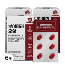 참앤들황토농원 부아메라오일 15g, 6개, 30정