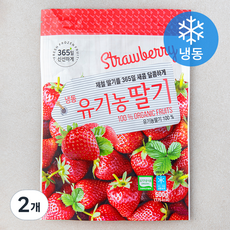 유기농 인증 딸기 (냉동), 2개, 500g