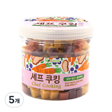 인네이쳐 셰프쿠킹 강아지 통간식 400g, 오리 + 당근 + 블루베리 혼합맛, 5개