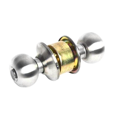 LOCWARE 廣安牌 C9610型 浴廁鎖 喇叭鎖, 不鏽鋼磨砂色, 鎖閂長度85mm, 適用門厚30~45mm, 台灣製造, 1個