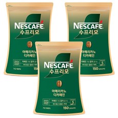 NESCAFE 雀巢咖啡 Supremo特選低咖啡因即溶美式咖啡, 150g, 1包, 3包