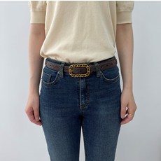 마블라 여성용 체인프레임 우아한 허리띠