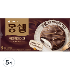 몽쉘 카카오 생크림 케이크 6p, 204g, 5개