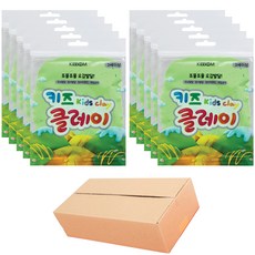 키뿜 키즈 클레이 10p, 형광연두, 50g, 1세트 형광연두, 50g, 10개